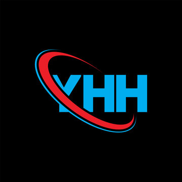 YHH logo. YHH letter. YHH letter logo design. Initials YHH logo linked with circle and uppercase monogram logo. YHH typography for technology, business and real estate brand.