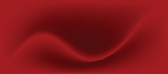 Abstract 3d curved red ribbon on red background. Luxury design style. Vector illustration