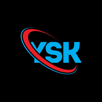 YSK logo. YSK letter. YSK letter logo design. Initials YSK logo linked with circle and uppercase monogram logo. YSK typography for technology, business and real estate brand.