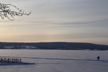 sunrise on the river