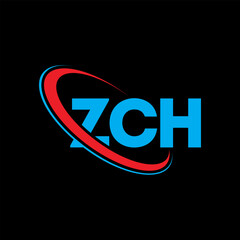 ZCH logo. ZCH letter. ZCH letter logo design. Intitials ZCH logo linked with circle and uppercase monogram logo. ZCH typography for technology, business and real estate brand.