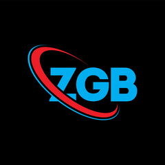 ZGB logo. ZGB letter. ZGB letter logo design. Initials ZGB logo linked with circle and uppercase monogram logo. ZGB typography for technology, business and real estate brand.