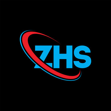 ZHS logo. ZHS letter. ZHS letter logo design. Initials ZHS logo linked with circle and uppercase monogram logo. ZHS typography for technology, business and real estate brand.
