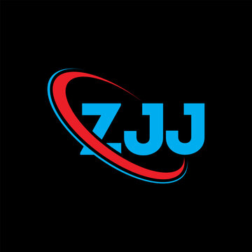ZJJ logo. ZJJ letter. ZJJ letter logo design. Initials ZJJ logo linked with circle and uppercase monogram logo. ZJJ typography for technology, business and real estate brand.