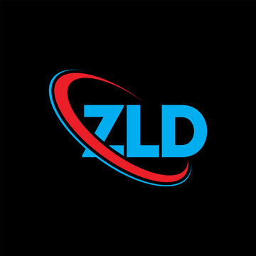 ZLD logo. ZLD letter. ZLD letter logo design. Initials ZLD logo linked with circle and uppercase monogram logo. ZLD typography for technology, business and real estate brand.