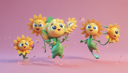 Fototapeta premium flowers are dancing