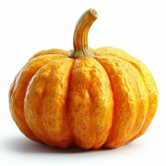  ripe pumpkin on a white background