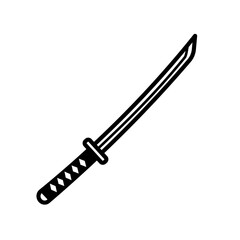 illustration of a sword, katana	