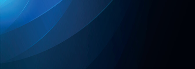 Modern dark blue banner background with geometric diagonal overlay and glowing lines eps 10