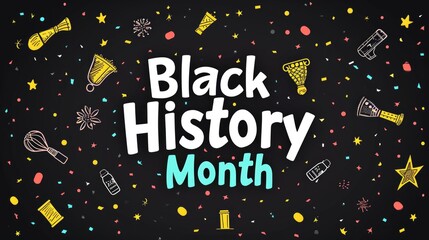 Black History Month. Background or poster, greeting card, banner design.
