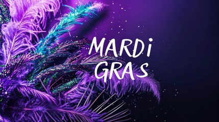 Joyful Mardi Gras Carnival Illustration for Greeting Cards and Banner Design