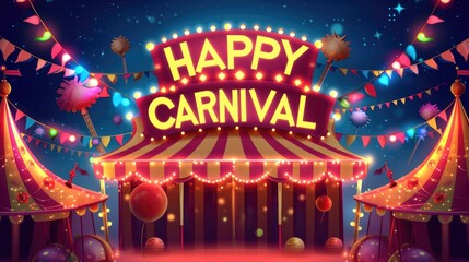 Happy Carnival Celebration Background