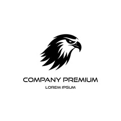 Fototapeta na wymiar Modern eagle head logo design eagle head logo silhouette