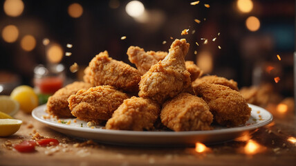 Testy Fried Chicken on a plate.