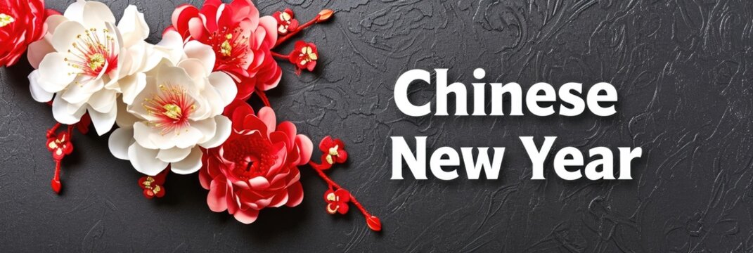 Decorative Chinese New Year Script Background for Greetings and Banners
