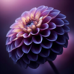 Purple dahlia flower