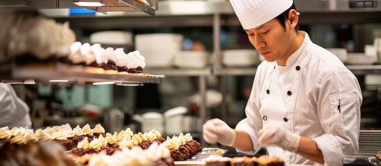 Certified specialist assesses dessert.