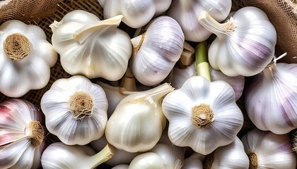 Fresh raw garlic