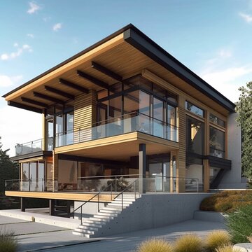 Modern luxury home architects villa exterior design picture