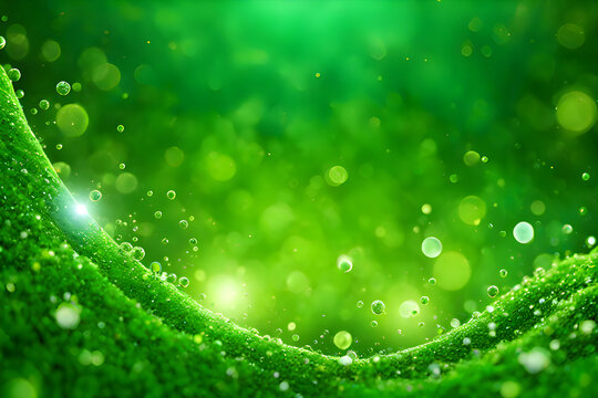 green background nature abstract