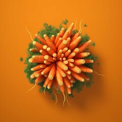 Bunch of Carrots - Generative AI Illustration