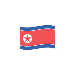 Flag of North Korea Vector symbol