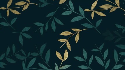 seamless background picture with leaf pattern, leaves, trees, tree branches