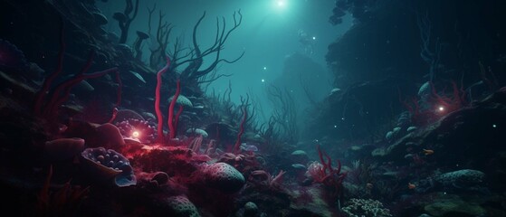 
A sunken shipwreck becomes a haven for unlikely allies - obrazy, fototapety, plakaty
