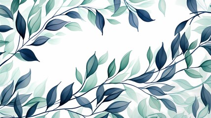 seamless background picture with leaf pattern, leaves, trees, tree branches