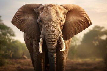 Fototapeta na wymiar An elephant portrait
