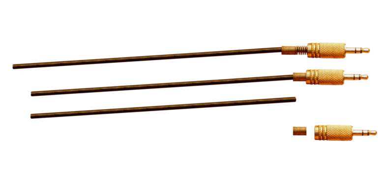 Jack plug 3,5 on the cable isolated on transparent background