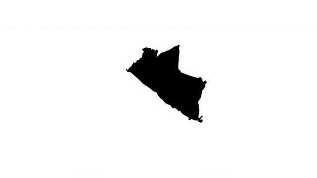 animated video of a map of the city of Yogyakarta in Indonesia