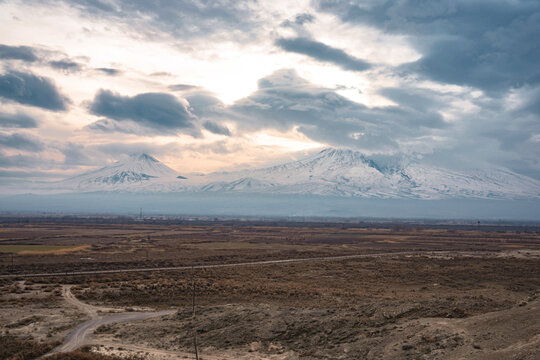 Snow-capped Ararat, Armenian Highlands, Beautiful View