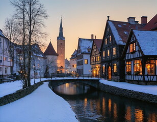 Fototapeta premium Winter in alps