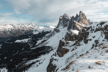seceda dolomites landscape