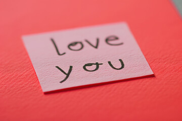 Sweet Gesture of Love - Love You Sticky Note