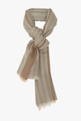 Light color Scarf - Hand-rolled silk scarves bearing with white background