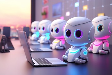 Little bots working on computers