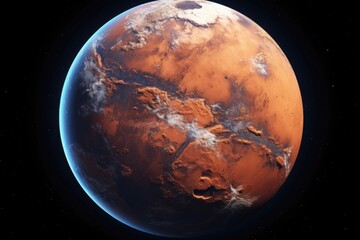 Isolated rocky planet in cosmic landscape: Mars.