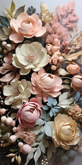 close up of dried flowers