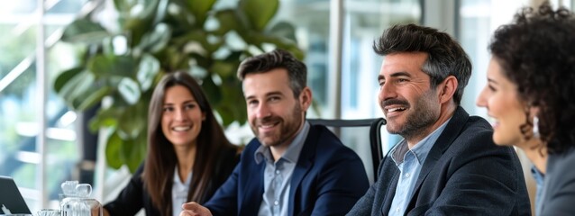 Group of People Sitting Around a Table Discussing Generative AI