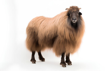 goat isolated on white