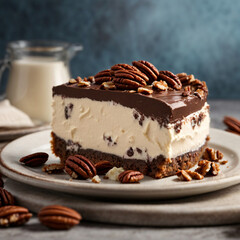 Mississippi Mud Pie with Pecans - Decadent Chocolate Indulgence