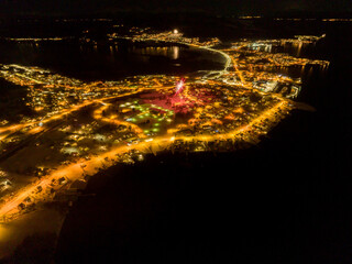 New Year's Eve in Vestnes (More og Romsdal, Norway).