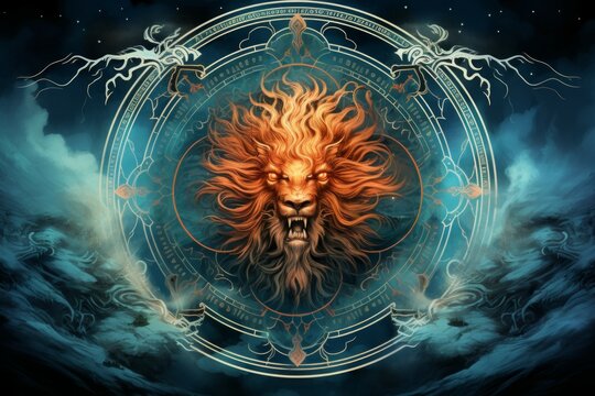 Ferocious thunderstorm giants, summoning lightning and thunder with their mighty presence - Generative AI