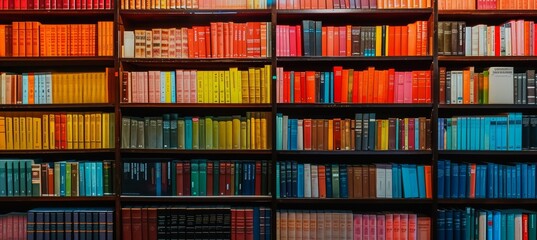 books on shelves library
