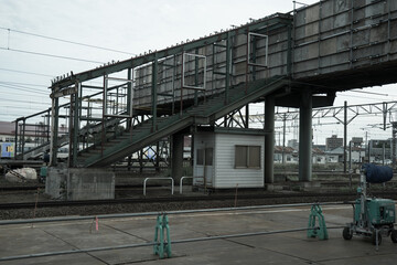 Obraz premium 解体される駅舎