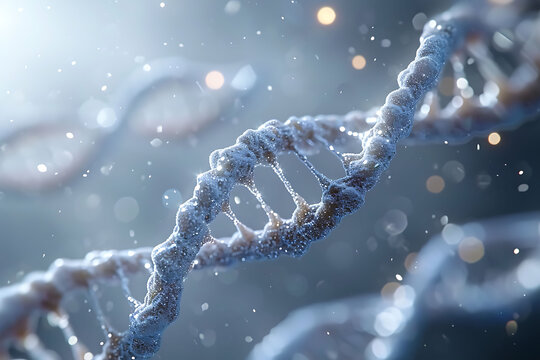 Genetic Blueprint: Illustration of a DNA Molecule, Unveiling the Intricate Code of Life