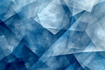 Abstract Blue Textures, Geometric Patterns, Crystal Background