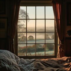 Bedroom With Countryside View